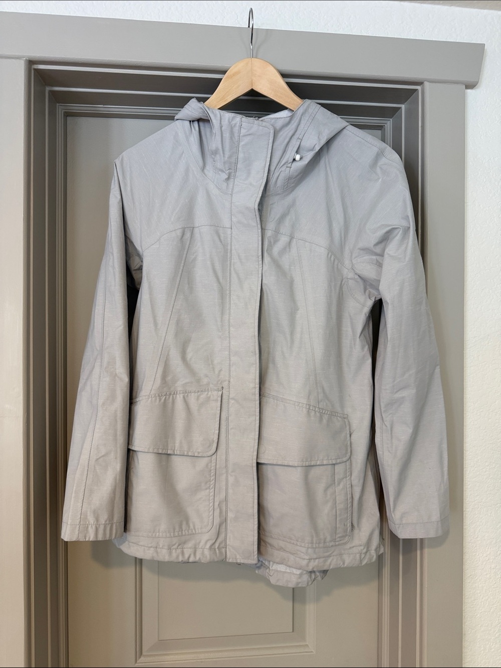 Light Gray Women's Hooded Jacket